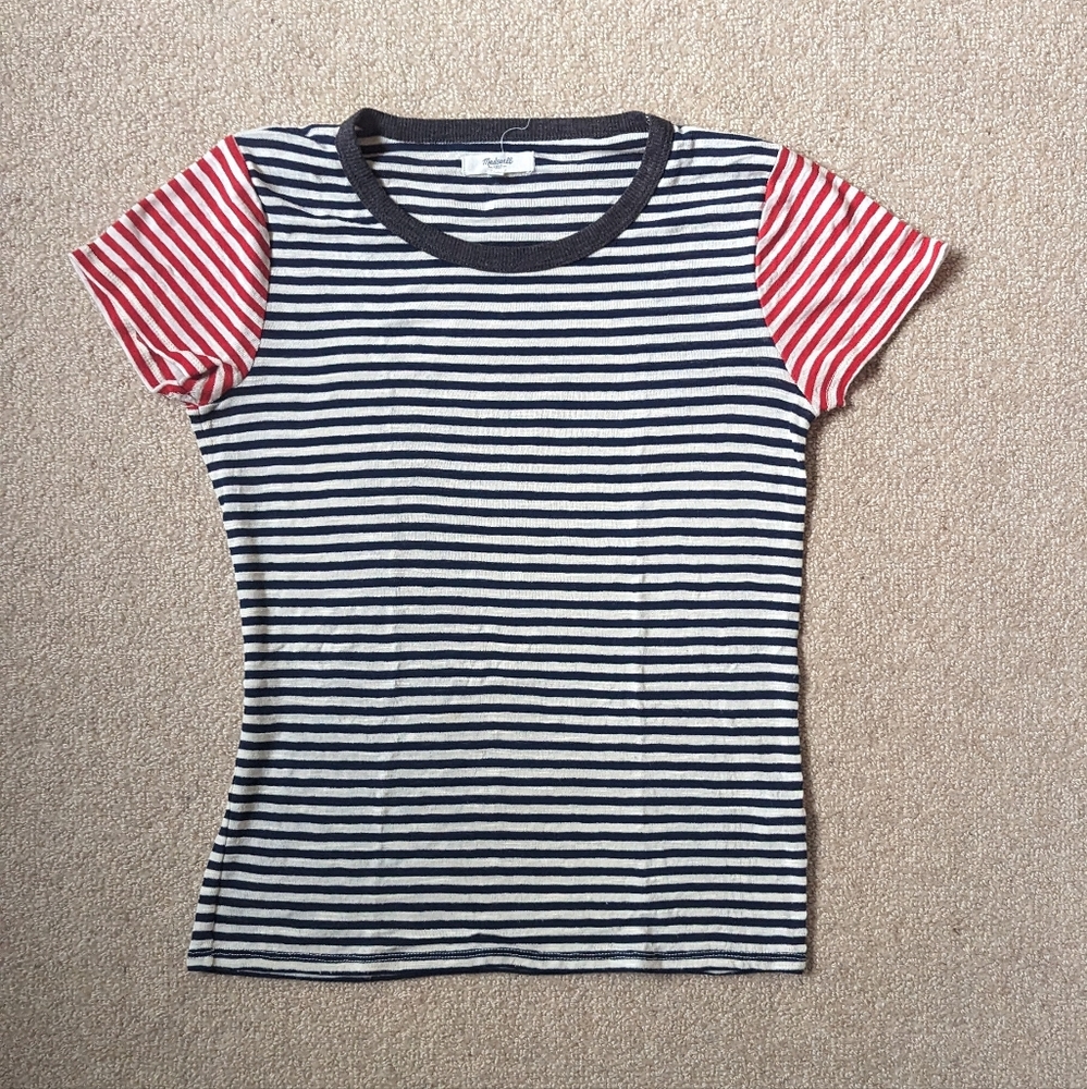 Madewell Striped T-shirt Size Medium